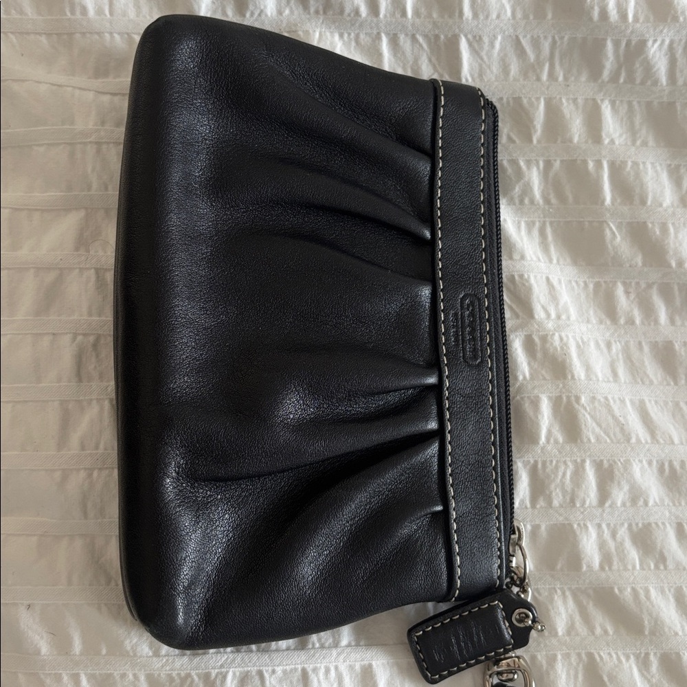Black classic Coach wristlet - perfect condition